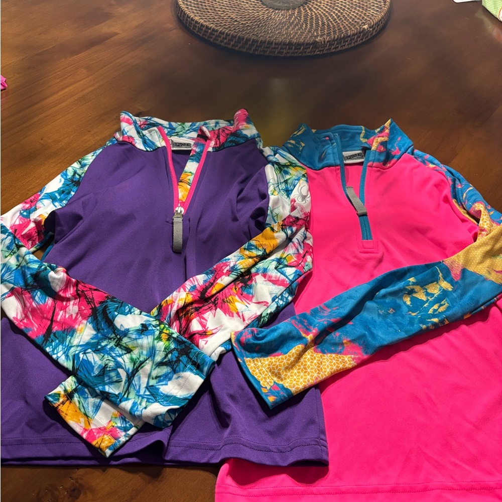 Vibrant Kids Rash Guard Set - Purple & Pink